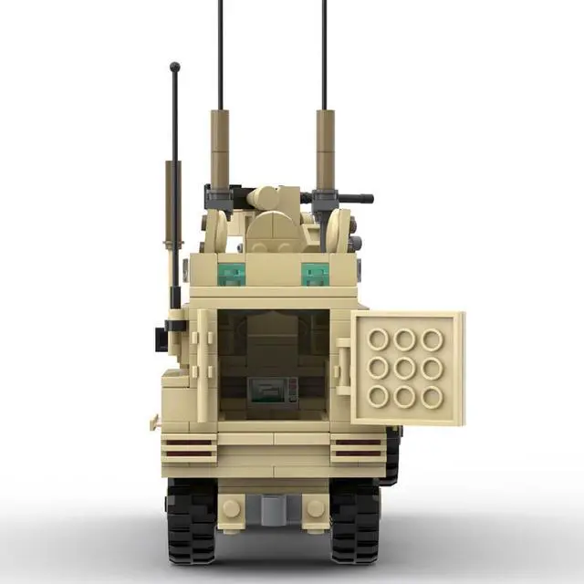Alt view image 4 of 5 - ZITIANYOUBUILD Custom MOC-132300 RG31 Mine-Resistant Armor Vehicle Model 496 Parts Kids Gift