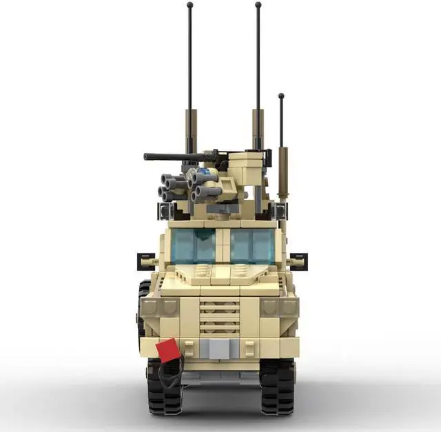 Alt view image 3 of 5 - ZITIANYOUBUILD Custom MOC-132300 RG31 Mine-Resistant Armor Vehicle Model 496 Parts Kids Gift