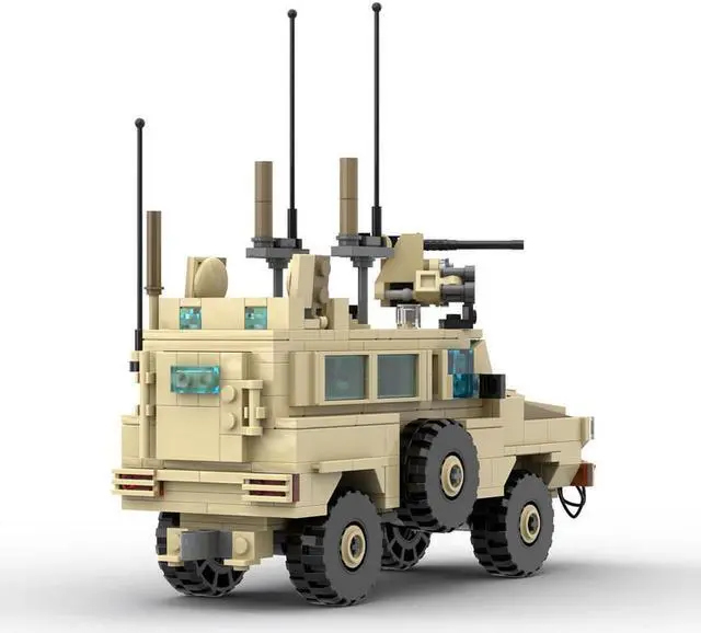 Alt view image 5 of 5 - ZITIANYOUBUILD Custom MOC-132300 RG31 Mine-Resistant Armor Vehicle Model 496 Parts Kids Gift