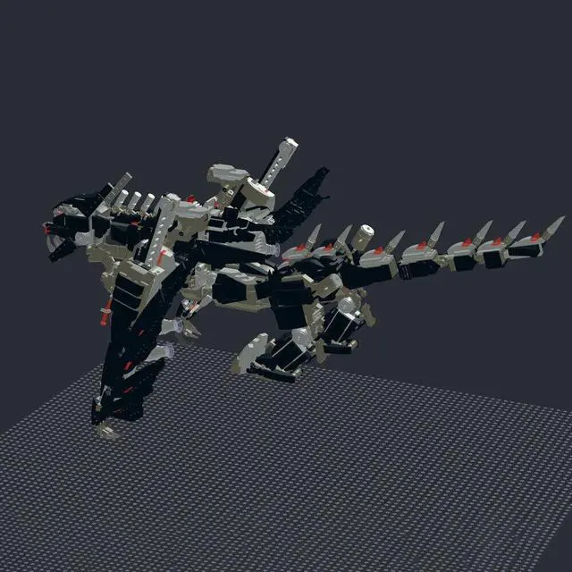Alt view image 4 of 4 - ZITIANYOUBUILD MOC-118017 Dragon Shadow Mech Model Building Toys Set for Collection 1971 Parts