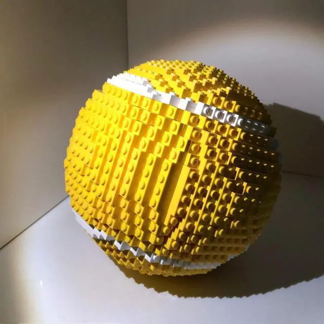 Alt view image 2 of 2 - ZITIANYOUBUILD Big Tennis Ball Sculpture Building Toys Set Gift for Christmas 1052 Pieces