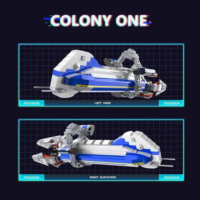 Main image of ZITIANYOUBUILD C7498 Colonial One Ship / Colonial Heavy 798 Building Toys Set 516 Parts