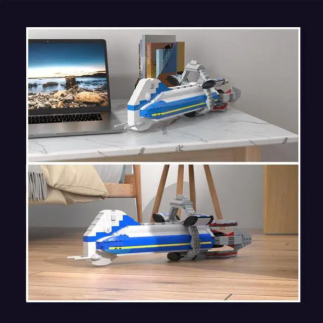 Alt view image 2 of 2 - ZITIANYOUBUILD C7498 Colonial One Ship / Colonial Heavy 798 Building Toys Set 516 Parts