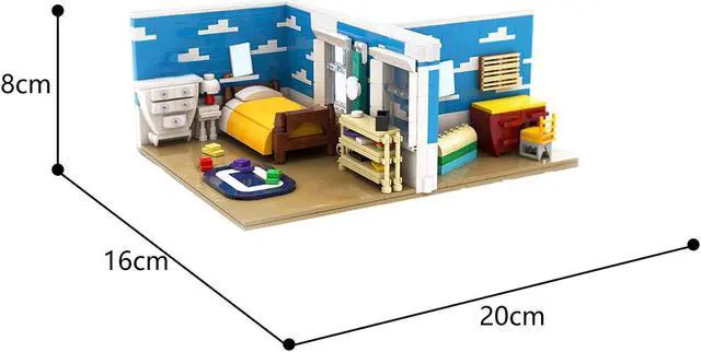 Main image of ZITIANYOUBUILD C7248 Andy's Room with Removeable Furtniture and Accessories 699 Parts