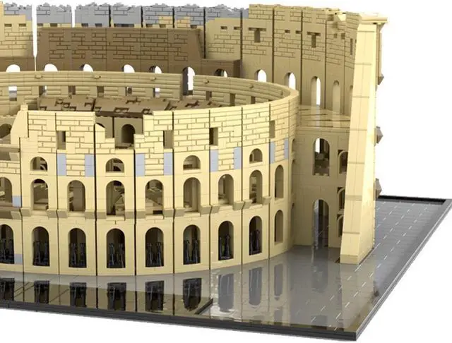 Alt view image 2 of 2 - ZITIANYOUBUILD C4693 Largest Standing Amphitheatre in the World Building Toys 6544 Parts