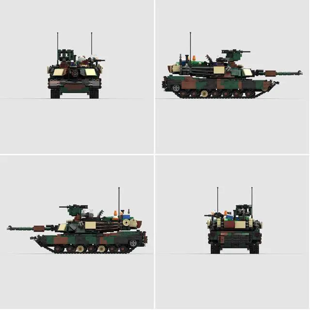Main image of ZITIANYOUBUILD moc-134913 Modern Tank with Fully Detailed Interior 1678 Parts 1:32 Scale