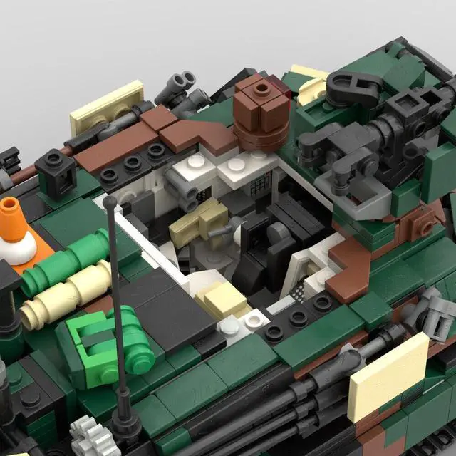 Alt view image 2 of 6 - ZITIANYOUBUILD moc-134913 Modern Tank with Fully Detailed Interior 1678 Parts 1:32 Scale