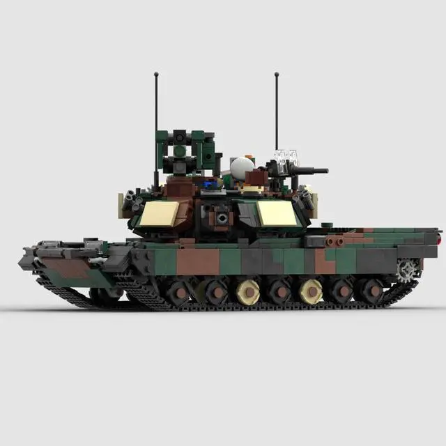 Alt view image 5 of 6 - ZITIANYOUBUILD moc-134913 Modern Tank with Fully Detailed Interior 1678 Parts 1:32 Scale