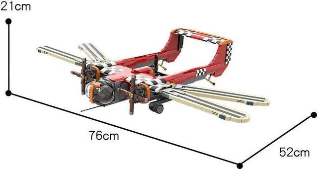 Alt view image 4 of 4 - ZITIANYOUBUILD C5453 Ornithopter with Posable Wings, Full Interior and Cockpit 2251 Parts