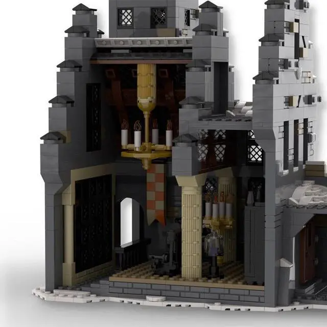 Alt view image 3 of 4 - ZITIANYOUBUILD MOC-109103 Castle with Great Hall, Courtyard Modular Building 1942 Parts