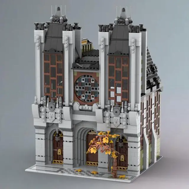 Main image of ZITIANYOUBUILD MOC-147674 A Small, Urban Cathedral with Interior Modular Building 2574 Parts