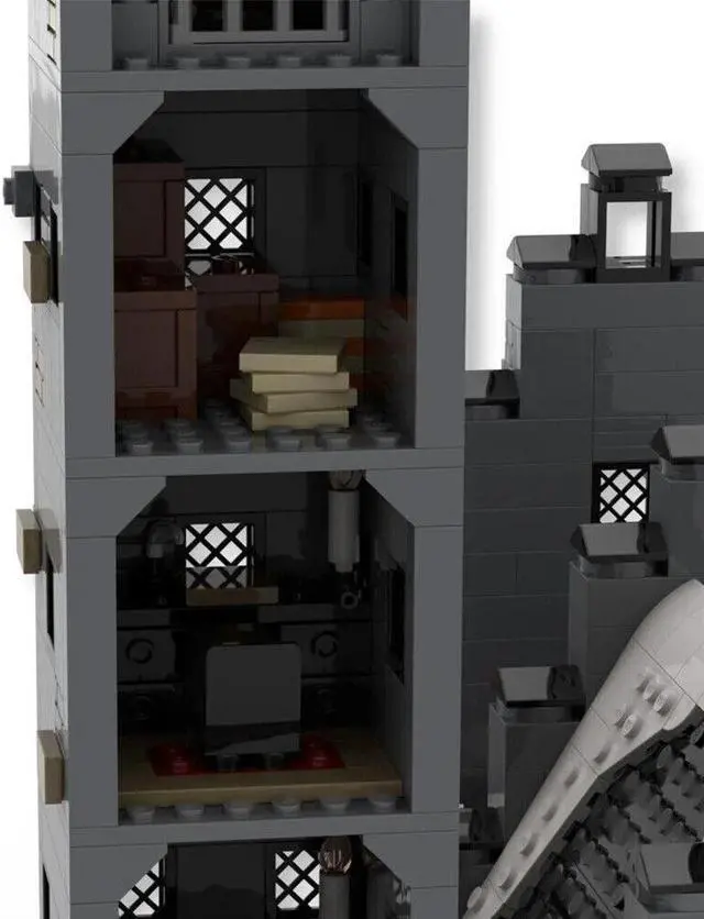 Alt view image 4 of 4 - ZITIANYOUBUILD MOC-109103 Castle with Great Hall, Courtyard Modular Building 1942 Parts