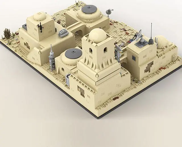 Alt view image 2 of 4 - ZITIANYOUBUILD YOUFOY Spaceport Town in a Desert Plain from Movie Building Toys 4298 Pieces