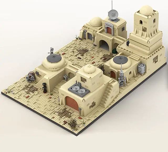 Alt view image 4 of 4 - ZITIANYOUBUILD YOUFOY Spaceport Town in a Desert Plain from Movie Building Toys 4298 Pieces