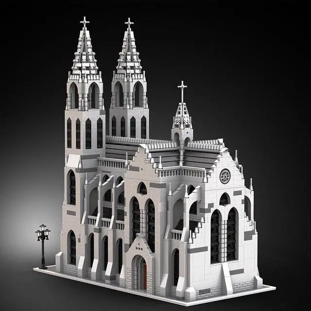 Main image of ZITIANYOUBUILD MOC-148170 Medieval Gothic Cathedral with Interior Modular Building 3997 Parts