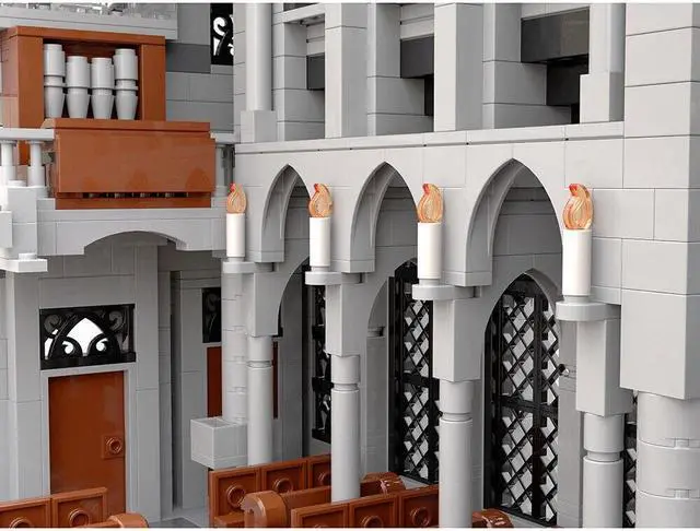 Alt view image 4 of 5 - ZITIANYOUBUILD MOC-148170 Medieval Gothic Cathedral with Interior Modular Building 3997 Parts