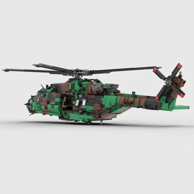 Main image of ZITIANYOUBUILD MOC-155624 NH-90 Tactical Transport Helicopter with Rotor System 2515 Parts