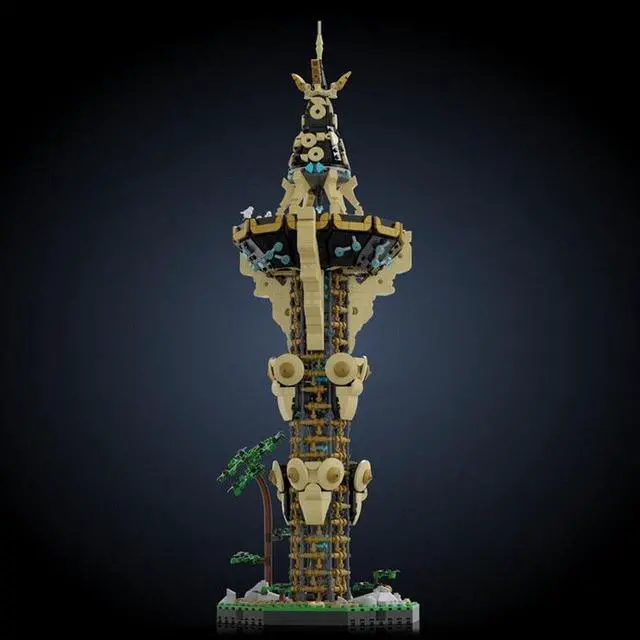 Main image of ZITIANYOUBUILD MOC-139323 Iconic Tower Tall Structure in Game Building Toys Set 2204 Parts