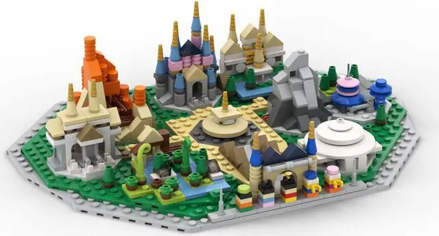 Main image of ZITIANYOUBUILD C6969 World Famous Theme Park Microscale Building Toys Set 615 Parts