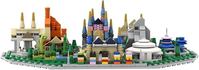 Alt view image 2 of 5 - ZITIANYOUBUILD C6969 World Famous Theme Park Microscale Building Toys Set 615 Parts