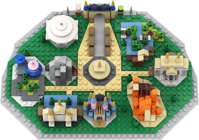 Alt view image 3 of 5 - ZITIANYOUBUILD C6969 World Famous Theme Park Microscale Building Toys Set 615 Parts