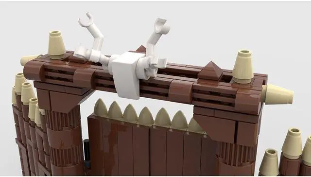 Alt view image 5 of 5 - ZITIANYOUBUILD Custom MOC-103656 The Village Gate Model 220 Parts Kids Gift for Christmas