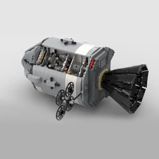 Alt view image 3 of 4 - ZITIANYOUBUILD C271 Apollo Spacecraft with Lunar Module Building Toys Set 7121 Parts