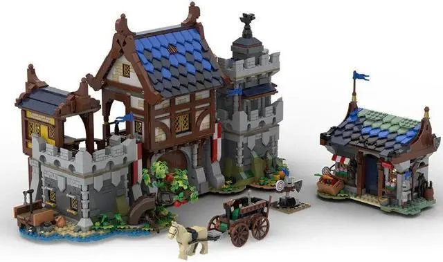 Main image of ZITIANYOUBUILD MOC-114472 3033 Parts Medieval Castle Gate Alternate Build for Set 21325 & 31120