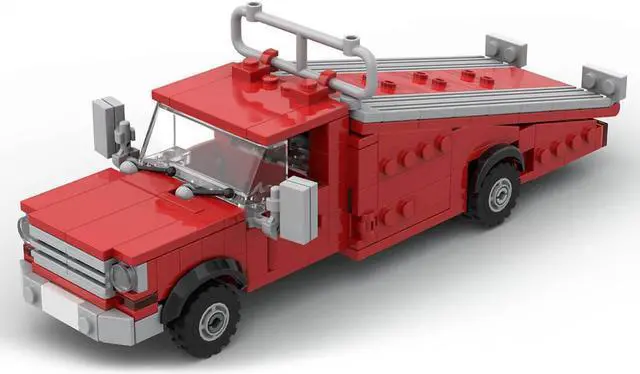 Alt view image 3 of 6 - ZITIANYOUBUILD Custom MOC-117607 Truck & Racing Car Combo Pack 423 Parts Gift for Christmas