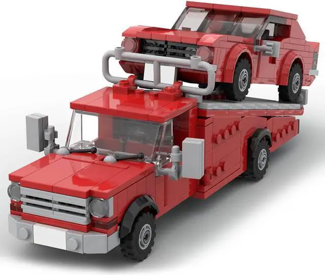 Alt view image 6 of 6 - ZITIANYOUBUILD Custom MOC-117607 Truck & Racing Car Combo Pack 423 Parts Gift for Christmas
