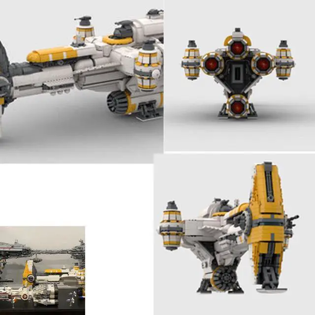 Main image of ZITIANYOUBUILD MOC-57343 Lightmaker / Sphyrna-class Hammerhead Corvette Ship 4907 Parts