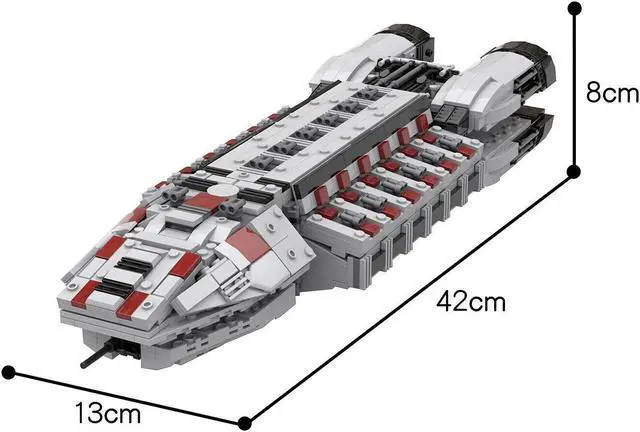 Alt view image 3 of 3 - ZITIANYOUBUILD Custom MOC: C5283 Minotaur class Gunship 1751 Partsfor Collection
