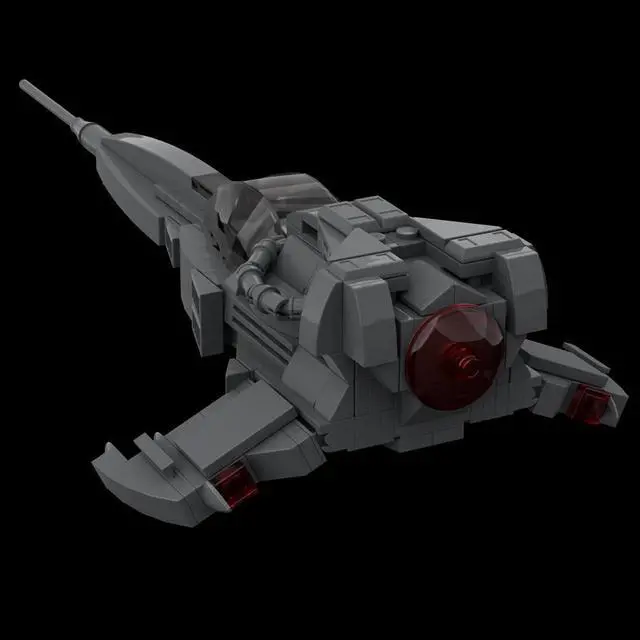 Alt view image 4 of 6 - ZITIANYOUBUILD Custom MOC-126424 Wraith-Dart Space Wars Ship Sci-Fi Spacecraft Model 242 Parts