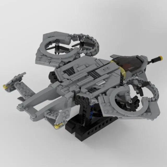 Main image of ZITIANYOUBUILD MOC-133144 Sci-fi Helicopter with Display Stand from the New Movie 740 Parts