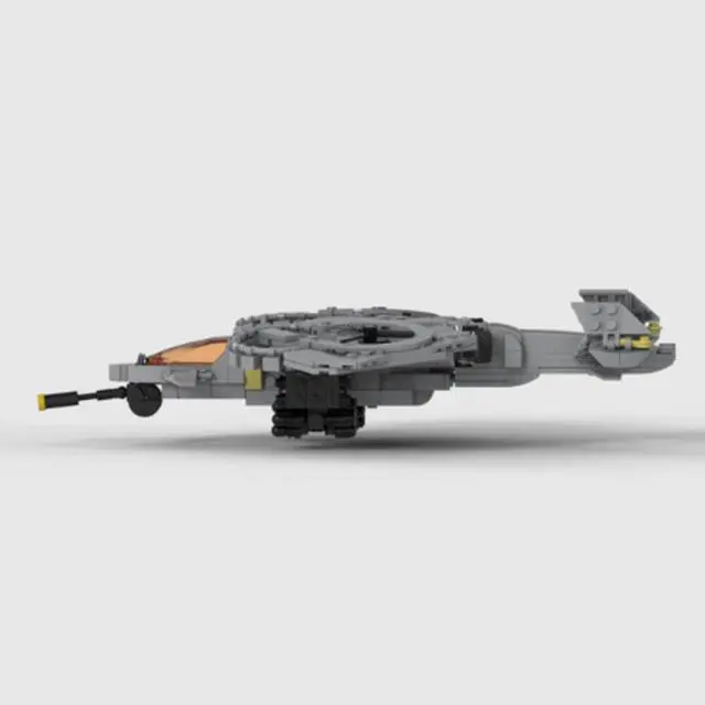 Alt view image 4 of 4 - ZITIANYOUBUILD MOC-133144 Sci-fi Helicopter with Display Stand from the New Movie 740 Parts