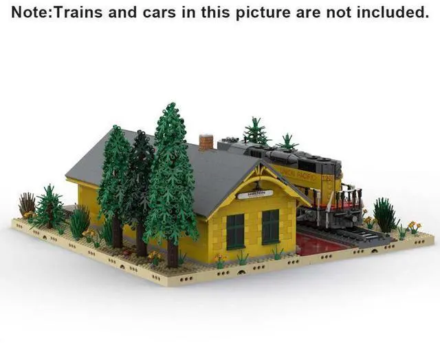 Alt view image 3 of 3 - ZITIANYOUBUILD Custom MOC-92977 1:40 Scale Union Pacific Shelton Depot (3985 Parts) Toys Gift
