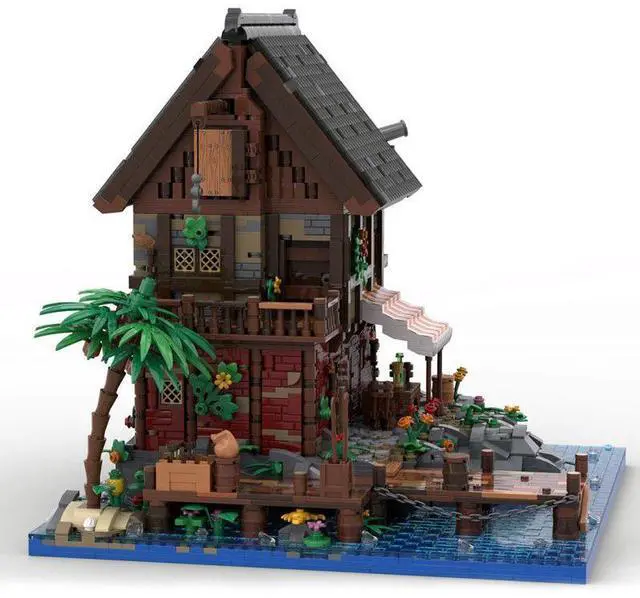 Alt view image 2 of 3 - ZITIANYOUBUILD Custom MOC-128398 Pirate Van Dykes Island (5650 Parts) Toys Gift for Christmas