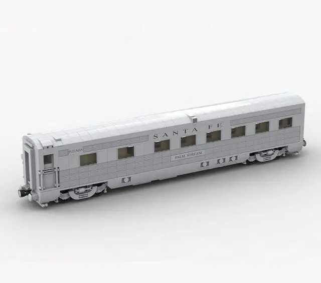 Alt view image 2 of 3 - ZITIANYOUBUILD Custom MOC-202248 Santa Fe Super Chief Car Building Blocks Set (5021PCS)
