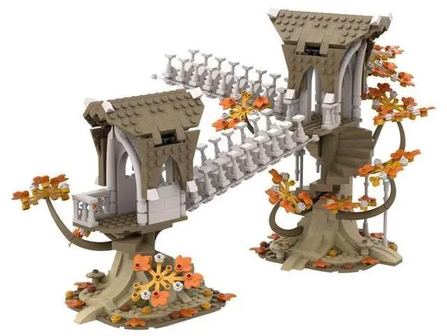 Alt view image 3 of 3 - ZITIANYOUBUILD Custom Moc-125500 A Beautiful, Elven Kingdom Complete Bundle 3830 Parts