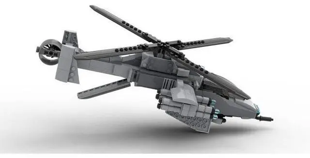 Alt view image 3 of 3 - ZITIANYOUBUILD Custom MOC-217822 Helicopter AH-2 Viper Building Blocks Set (371PCS) Toys Gift