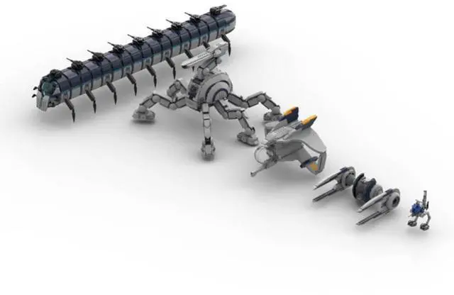 Main image of ZITIANYOUBUILD Custom MOC-113477 Sci-Fi Space Wars Army Robot Model(3996PCS) Toys Gift