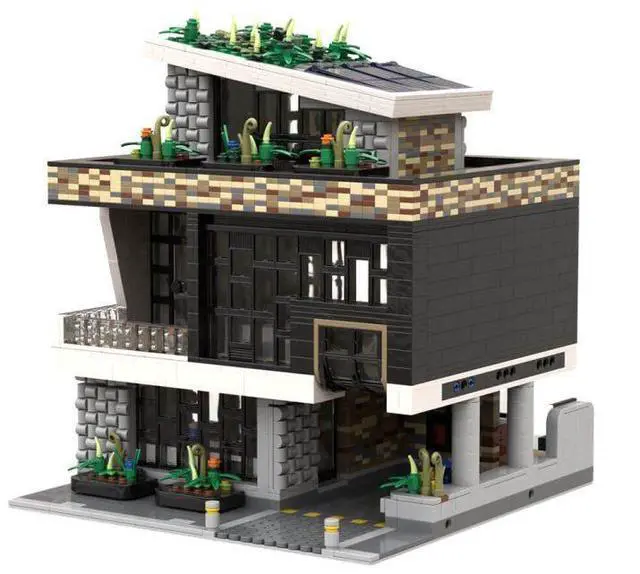 Alt view image 2 of 3 - ZITIANYOUBUILD Custom MOC-168504 Modern Eco-Villa Model(3955PCS) Toys Gift for Christmas