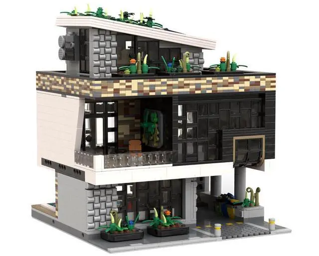 Main image of ZITIANYOUBUILD Custom MOC-168504 Modern Eco-Villa Model(3955PCS) Toys Gift for Christmas