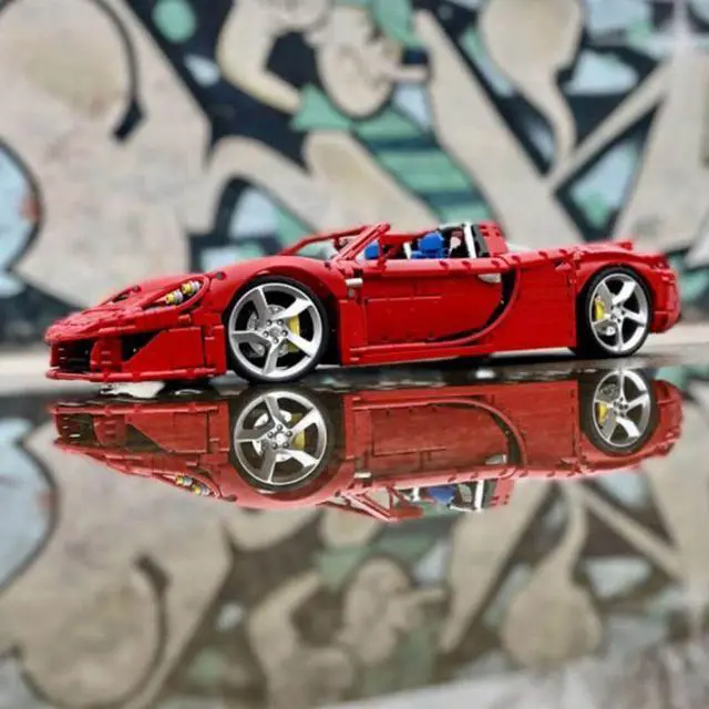 Alt view image 2 of 3 - ZITIANYOUBUILD Custom MOC-131400 Roadster Car Model(3790PCS/Red) Toys Gift for Christmas