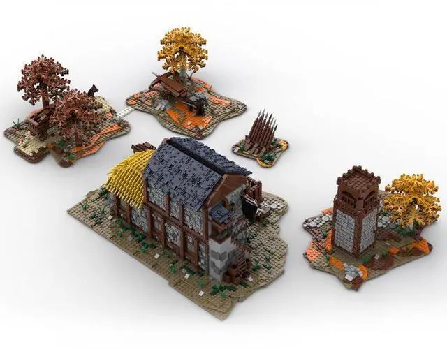 Alt view image 2 of 3 - ZITIANYOUBUILD Custom MOC-43257 Medieval Court Resort (5978 Parts) Toys Gift for Christmas