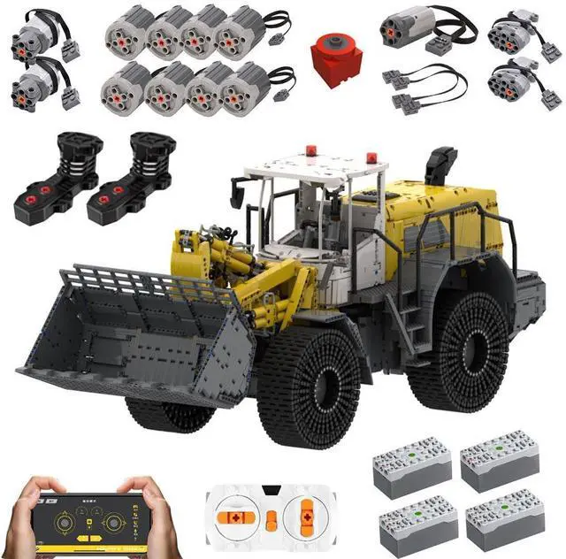 Main image of ZITIANYOUBUILD Custom MOC-49777 Liebherr L586 Wheel Loader with Power Functions 12135 Parts