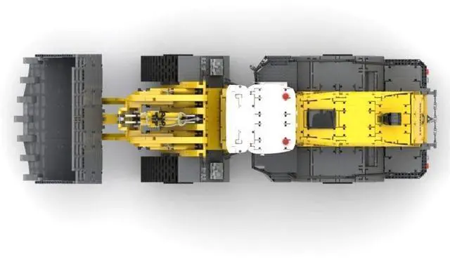 Alt view image 2 of 3 - ZITIANYOUBUILD Custom MOC-49777 Liebherr L586 Wheel Loader with Power Functions 12135 Parts