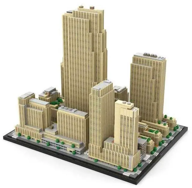 Alt view image 2 of 3 - ZITIANYOUBUILD Custom MOC-178781 New York Rockefeller Center 1/800 Scale Building Set (5999PCS)