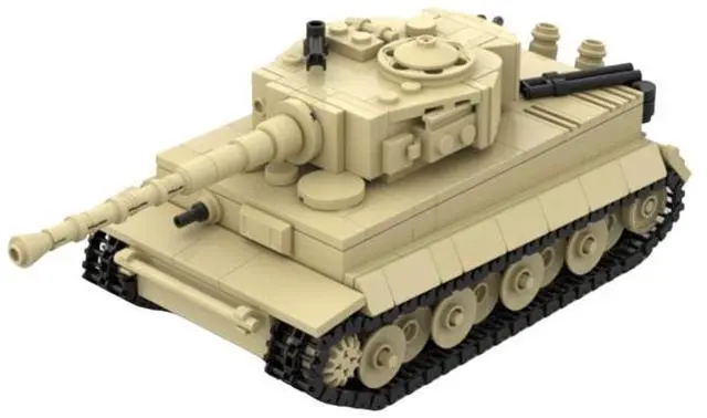 Alt view image 3 of 3 - ZITIANYOUBUILD Custom MOC-201271 1/45 scale Tiger 131 Building Blocks Set (598PCS) Toys Gift