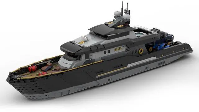 Main image of ZITIANYOUBUILD Custom MOC-185307 1/30 Scale Explorers Yacht Model with Full Interior(4369PCS)